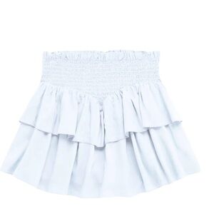 Katie J NYC White Ruffle Skirt